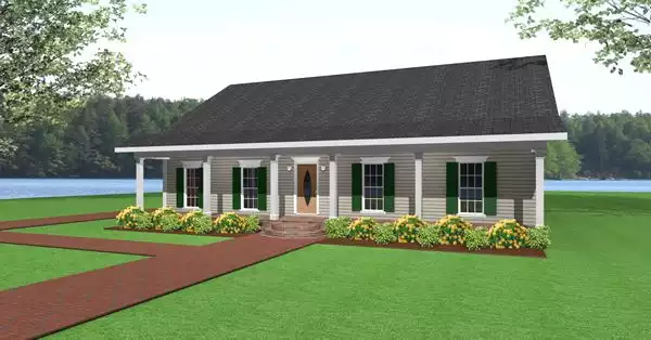 image of affordable country house plan 5658